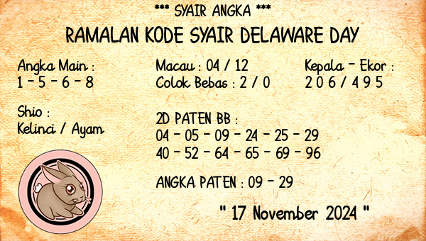 Prediksi Delaware Day