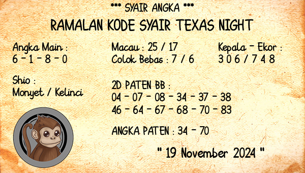 Prediksi Texas Night