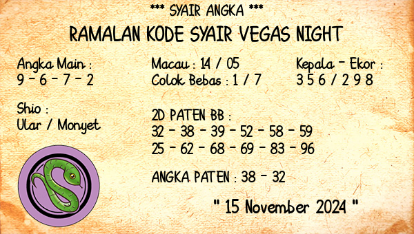 Prediksi Vegas Night